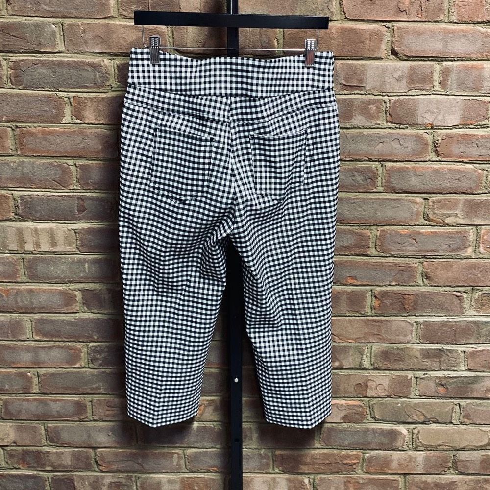 Ruby Rd Black & White Checked Capri Size 8 New - image 3